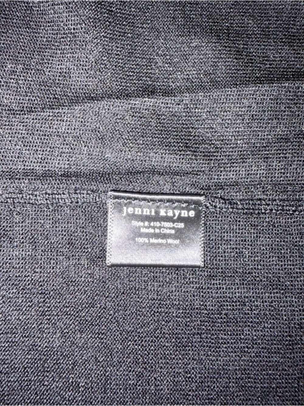 NEW Jenni Kayne Grayson Polo Merino Wool Long Sleeve Sweater Black | size M - Picture 10 of 11